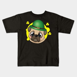 pug lovers Gift st patricks day Kids T-Shirt